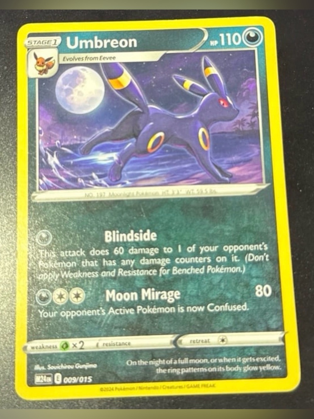 2x Mcdonalds Umbreon 9/15 promo rare nonHolfoil 2024 released NM exclusive pack - Picture 4 of 6